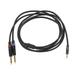 3.5mm 1/8 Inch Male to Dual 6.35mm 1/4 Inch TS Male Cable Stereo 1/4 to 1/8 Cable for Amplifier Mixer 2m / 6.6ft