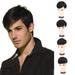 GHYJPAJK Men s Short Hair Synthetic Topper Toupee Clip Hairpiece Tops Wig Short Male Wig