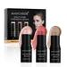 3Pcs Cream Contour Stick Makeup Kit Shades with Highlighter Stick Blush Stick and Bronzer Contour Stick for Sculpt the Cheeks Long Lasting Waterproof Matte & Dewy Finish