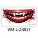 Office Decor Clearance Sale 2023 New Halloween Prank Makeup Temporary Halloween Clown Horror Mouth Stickers Removable And Realistic Temporary Kit Halloween Makeup Props