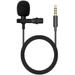 Lavalier Microphone Lavalier Microphone for Cellphone and PC Clip-on Microphone with 1.5m Extension Cable Perfect for K Lied Interview Vlog Podcast