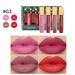 Biweutydys Christmas Make-up Velvet Lip Glaze Kit Mist Matte Matte Non-stick Cup Lip Gloss Lipstick Set ï¼ˆ4g*4pcï¼‰ Suitable for Beginners Multifunction