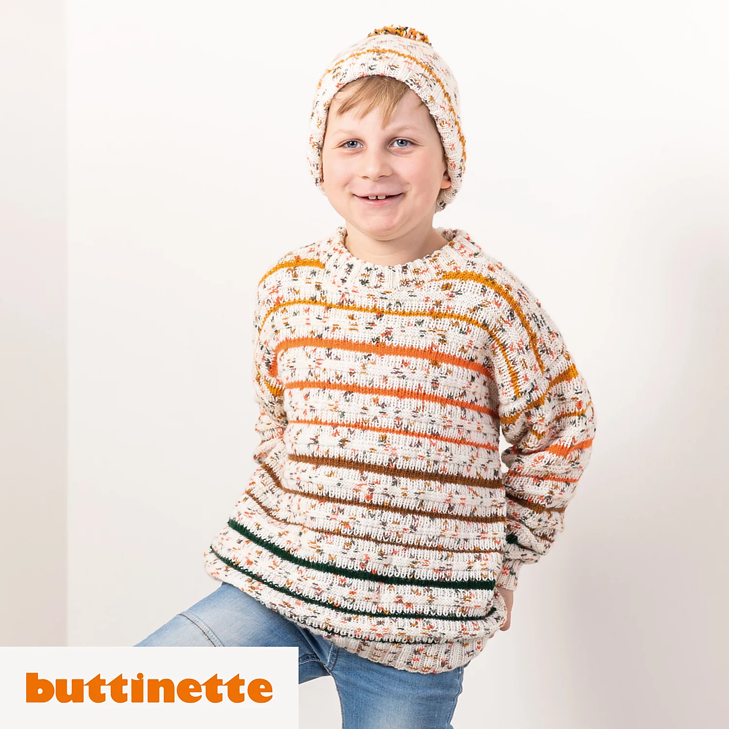 Strickanleitung - Jungenpullover aus Woll Butt Versailles Image