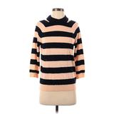 J.Crew Turtleneck Sweater: Tan Stripes Tops - Women's Size Small
