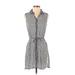 Divided by H&M Casual Dress - Shirtdress: Gray Print Dresses - Women's Size 2