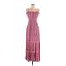 One Clothing Casual Dress - Maxi: Burgundy Dresses - Women's Size Small