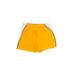 Under Armour Athletic Shorts: Yellow Color Block Activewear - Women's Size Large