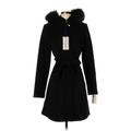 Cole Haan Wool Coat: Black Jackets & Outerwear - Women's Size 2