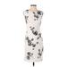 Lauren by Ralph Lauren Cocktail Dress - Sheath: Ivory Graphic Dresses - Women's Size 2 Petite