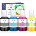 Topcolor GI-26 GI26 GX7021 Ink Refill Bottles Compatible for Canon 26 GI-26 GI26 Ink Bottles Compatible for Canon