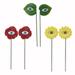 Clearance! JWDX Simulated Pendant Artificial Flowers Promotion 6 Pcs Funny Resin Plant Eyes Set Resin Garden Pot Plant Decor Spring Funny Plant Accessories Garden Decor Yard Decor Funny Red