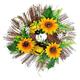 Clearance! JWDX Decorative Plaque Wreath Promotion Factory Support Oem&Odm Front Door Decorative Artificial Flower Wreath Ring for Spring/ Party Wedding and Home Decoration B