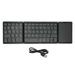 Foldable Bluetooth Keyboard with Touchpad Full Size Support 3 Devices Rechargeable Portable Wireless Folding Keyboard