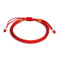 Lovers Weave Red String Bracelet New Year Bracelet Transit Red Jewelry L7P0