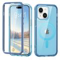 Casesuit Magnetic Titanium for iPhone 15 Plus 6.7 Phone Case 360 Degree Double-Sided Protection and Compatible with Mag Safe Titanium Metal Frame Back Phone Case for iPhone 15 Plus 6.7 Blue