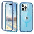 Casesuit Magnetic Titanium for iPhone 14 Pro Max 6.7 Phone Case 360 Degree Double-Sided Protection and Compatible with Mag Safe Titanium Metal Frame Back Phone Case for iPhone 14 Pro Max Blue