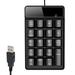 Buodes Summer Savings Clearance Keyboard Small-size USB Wired Numeric Keypad 19 Keys Digital Keyboard For Laptop Notebook Tablets