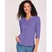 Blair Women's Lace Trim Pullover - Purple - XL - Womens