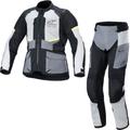 Alpinestars Andes Air DryStar Motorcycle Jacket & Trousers Ice Grey Dark Grey Black Kit - UK/US 32-34" | EU 48 / 50 | M - UK/US 36" | EU 52 | L - Regular, UK/US 32-34" | EU 48 / 50 | M