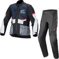 Alpinestars Andes Air DryStar Motorcycle Jacket & Trousers Blue Grey Black Kit - UK/US 30-32" | EU 46 / 48 | S - UK/US 32-34" | EU 48 / 50 | M - Regular, UK/US 30-32" | EU 46 / 48 | S