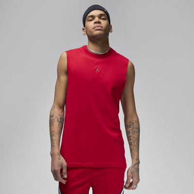 Nike Jordan Sport Men's Dri-FIT Sleeveless Top - Red - Cotton/Polyester