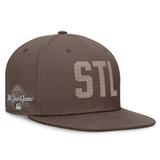 Men's Nike Brown St. Louis Cardinals Statement Ironstone Performance True Fitted Hat