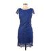 Alice + Olivia Cocktail Dress: Blue Dresses - New - Women's Size 2