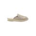 Cole Haan Mule/Clog: Slip-on Wedge Casual Tan Solid Shoes - Women's Size 10 - Round Toe