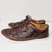 Coach Shoes | Coach Porter Lo Top Mahogany Leather Signature Sneakers Size 11 | Color: Brown/Cream | Size: 11
