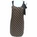 Anthropologie Dresses | Anthropologie Floreat Silk Endless Diamond Shift Dress Size Small | Color: Black/Tan | Size: S