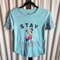 Disney Shirts & Tops | Disney Minnie Mouse Girls Sz 14 Short Sleeve Shirt | Color: Blue | Size: 14g