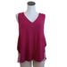 Anthropologie Tops | Anthropologie Deletta Top Sleeveless Layered Tank V Neck Tee Shirt Size Medium | Color: Red/White | Size: M