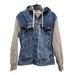 Levi's Jackets & Coats | Levis Mens Hooded Denim Hybrid Trucker Jacket Small Blue Gray Jean Long Sleeve | Color: Blue | Size: S