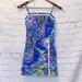 Lilly Pulitzer Dresses | Lilly Pulitzer Blue Green Romper Dress Size 0 Excellent Condition | Color: Blue/Green | Size: 0