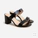 J. Crew Shoes | Lucie Double-Strap Block-Heel Sandals | Color: Black | Size: 5.5