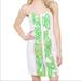 Lilly Pulitzer Dresses | Lilly Pulitzer Womens Strapless Sweetheart Dress Size 4 Green Pink White Floral. | Color: Green/Pink | Size: 4