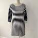 J. Crew Dresses | J Crew Blue White Striped Dress Xxs Cotton | Color: Blue/White | Size: Xxs