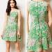 Anthropologie Dresses | Anthro Maeve Verbena Green Lace Dress Sequins Size 6 | Color: Green/Pink | Size: 6