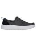 Skechers Men's Relaxed Fit: Higgins - Edson Shoes | Size 11.5 | Black | Textile/Leather/Metal