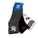 Adidas Underwear & Socks | Adidas Originals Men's 3 Pack Quarter Socks Size 6-12 Black/White/Heather Grey | Color: Black/Gray | Size: Os