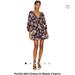 Free People Dresses | Free People Floral Portia Mini Dress S Black Cherry | Color: Cream/Purple | Size: S