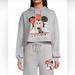 Disney Pants & Jumpsuits | Disney Worn Once! Women Junior’s 2 Pc Minnie Mouse Hoodie & Sweats In Gray Sz M | Color: Gray | Size: M