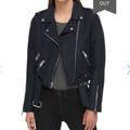 Levi's Jackets & Coats | Levi’s Faux Suede Moto Jacket Navy | Color: Blue | Size: M