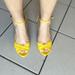 Kate Spade Shoes | Kate Spade Brings Yellow Open Toe Heels! Made In Italy! | Color: Yellow | Size: 6.5