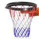 Basketball Net Replacement All Weather Portable Basketball Net Basketball Net Blue Red White Standard Basketball Hoop Net Detachable And Easy To Install Fit Standard Size Rims