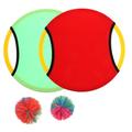 BESTonZON 6 Sets Flying Dish Paddle Flying Disc Paddle Trampoline Disc Game Trampoline Paddle Ball Trampoline Ball Game Catch Ball Paddle Game Bouncy Balls for Red Outdoor Toy
