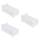 BESTonZON 3pcs Two Layers Miniature Bed Bedroom Drawer Bed Model 1:12 Mini House Drawer Bed Miniature Furniture Model Miniature House Furniture Household Bamboo White Doll House