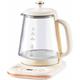 Electric Kettle Glass Kettle,Glass electric kettle 1.6L Automatic Glasshealth Preserving Pot Electric Kettle Household Electric Tea Pot Hot Water Dispensers Multi-Stage Temperature Control 12 Hours A