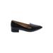Cole Haan Flats: Slip-on Chunky Heel Minimalist Black Print Shoes - Women's Size 6 - Pointed Toe