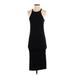 Michael Stars Casual Dress - Sheath Crew Neck Sleeveless: Black Solid Dresses - Women's Size Small